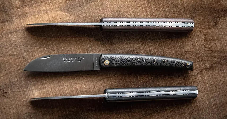 Highend French folding knife Exception range